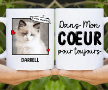 Charger l'image dans la galerie, Porte-clés acrylique personnalisé chien chat animaux, Photo des animaux, papa chat, mug papa chat, papa chien