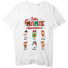 Charger l'image dans la galerie, Jusqu'à 12 petits-enfants, mots mêlés Mug personnalisé pour grand-mère, Tasse de Noël pour mamie