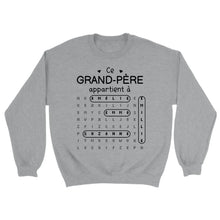 Charger l'image dans la galerie, Mots mêlés petits-enfants noms, T-shirt personnalisé grand-père grand-mère, ce grand-mère appartient à, fête des mères