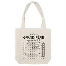 Charger l'image dans la galerie, Mots mêlés petits-enfants noms, T-shirt personnalisé grand-père grand-mère, ce grand-mère appartient à, fête des mères