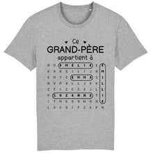 Charger l'image dans la galerie, Mots mêlés petits-enfants noms, T-shirt personnalisé grand-père grand-mère, ce grand-mère appartient à, fête des mères