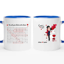 Charger l'image dans la galerie, Mots mêlés Mug personnalisé, Tasse Saint-Valentin Cadeaux pour couple, Épouse et mari, Mots pour décrire notre amour