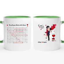 Charger l'image dans la galerie, Mots mêlés Mug personnalisé, Tasse Saint-Valentin Cadeaux pour couple, Épouse et mari, Mots pour décrire notre amour