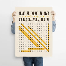 Charger l'image dans la galerie, Mots mêlés Plaid personnalisée, Couverture cadeau pour maman, fête des mères, anniversaire, pourquoi nous t'aimons