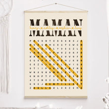 Charger l'image dans la galerie, Mots mêlés Plaid personnalisée, Couverture cadeau pour maman, fête des mères, anniversaire, pourquoi nous t'aimons