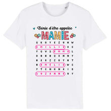 Charger l'image dans la galerie, Mots mêlés Sweatshirt personnalisé noms, cadeau grand-mère Maman mamie, Bénie d'être appelée