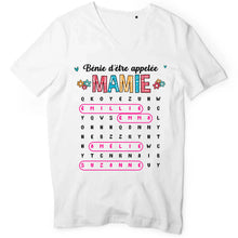 Charger l'image dans la galerie, Mots mêlés Sweatshirt personnalisé noms, cadeau grand-mère Maman mamie, Bénie d'être appelée