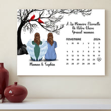 Charger l'image dans la galerie, Calendrier Bloc acrylique personnalisée Mémorial Sympathie Cadeau, commémorer le décès d'un père, mère, grand-père, grand-mère