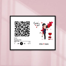 Charger l'image dans la galerie, Bloc Acrylique Recherche de chansons avec code QR personnalisée, Saint-Valentin Cadeau couple, Mots pour décrire notre amour