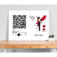 Charger l'image dans la galerie, Bloc Acrylique Recherche de chansons avec code QR personnalisée, Saint-Valentin Cadeau couple, Mots pour décrire notre amour