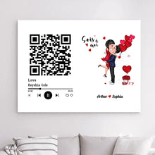 Charger l'image dans la galerie, Bloc Acrylique Recherche de chansons avec code QR personnalisée, Saint-Valentin Cadeau couple, Mots pour décrire notre amour
