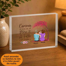 Charger l'image dans la galerie, Jusqu'à 4 filles, Bloc Acrylique personnalisée, l'amour entre une mère et ses enfants est éternel