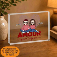 Charger l'image dans la galerie, Bloc Acrylique personnalisé, Cadeau de la Saint-Valentin pour elle, amour pour toujours, Cadeau personnalisé pour le couple
