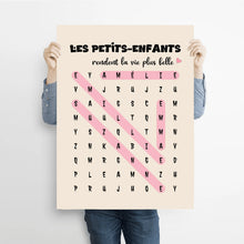 Charger l'image dans la galerie, Mots mêlés Plaid personnalisée, couverture cadeau pour mamie, papi, Les Petits-enfants rendent la vie plus belle