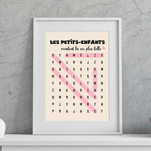 Charger l'image dans la galerie, Mots mêlés Plaid personnalisée, couverture cadeau pour mamie, papi, Les Petits-enfants rendent la vie plus belle