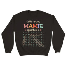 Charger l'image dans la galerie, Mots mêlés T-shirt Col V personnalisé petits-enfants noms, cadeau grand-mère, mamie, maman, Cette super mamie appartient à