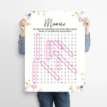 Charger l'image dans la galerie, Mots mêlés personnalisés plaid noms, couverture cadeau pour mamie, maman, Les mots ne suffisent pas pour dire à quel point tu es spéciale