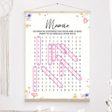 Charger l'image dans la galerie, Mots mêlés personnalisés plaid noms, couverture cadeau pour mamie, maman, Les mots ne suffisent pas pour dire à quel point tu es spéciale