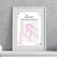Charger l'image dans la galerie, Mots mêlés personnalisés plaid noms, couverture cadeau pour mamie, maman, Les mots ne suffisent pas pour dire à quel point tu es spéciale