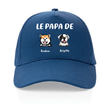 Charger l'image dans la galerie, Jusqu'à 4 chiens, Casquette personnalisée papa, maman de chien, casquette homme, femme, cadeau de fête des pères, fête des mères