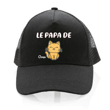 Charger l'image dans la galerie, Jusqu'à 4 chats, Casquette personnalisée papa, maman de chat, cadeau pour homme, femme, de fête des pères, fête des mères , le papa de