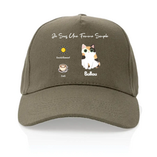 Charger l'image dans la galerie, Jusqu'à 4 chats, Casquette personnalisée maman de chat, cadeau pour de fête des mères, une femme simple