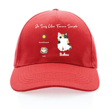 Charger l'image dans la galerie, Jusqu'à 4 chats, Casquette personnalisée maman de chat, cadeau pour de fête des mères, une femme simple