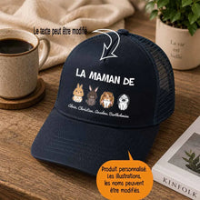 Charger l'image dans la galerie, Jusqu'à 4 lapins, Casquette personnalisée papa, maman de lapin, cadeau pour de fête des pères, fête des mères, la maman de