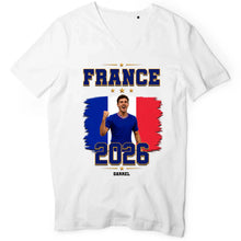 Charger l'image dans la galerie, Football T-Shirt personnalisés nom et photo, cadeau pour femme, homme, amateurs de football, world football cup, Nom du pays
