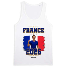Charger l'image dans la galerie, Football T-Shirt personnalisés nom et photo, cadeau pour femme, homme, amateurs de football, world football cup, Nom du pays