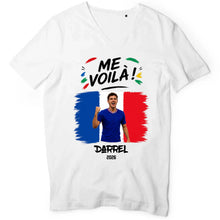 Charger l'image dans la galerie, Football T-Shirt personnalisés nom et photo, cadeau pour femme, homme, amateurs de football, world football cup, Me Voilà