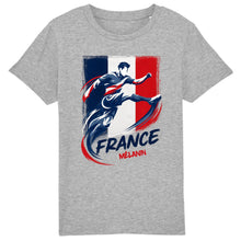 Charger l'image dans la galerie, France Football T-Shirt Col V personnalisés nom cadeau pour femme, homme, world football cup