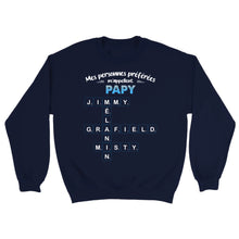 Charger l'image dans la galerie, T-Shirt Mots Croisés Personnalisé avec Prénoms – Cadeau Mamie, Papy, Mes personnes préférées m'appellent