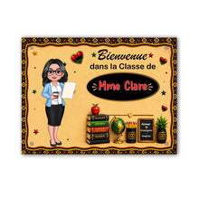 Charger l'image dans la galerie, Tapis Personnalisé Enseignant Afro-Américain – Paillasson Cadeau d'Appréciation pour Professeur et Salle de Classe