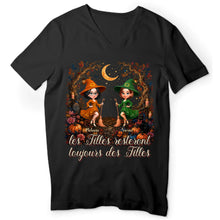 Charger l'image dans la galerie, T-Shirt Halloween Personnalisé Les Filles Resteront Toujours des Filles – Cadeau pour Meilleures Amies
