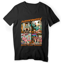 Charger l'image dans la galerie, T-Shirt Summerween Personnalisé Drôle – Vacances d'Été, Plage et Halloween Horrifique