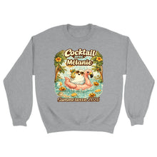 Charger l'image dans la galerie, T-Shirt Personnalisé Fantôme Cocktail Summerween avec Nom – Cadeau Famille, Halloween et Vacances d'Été