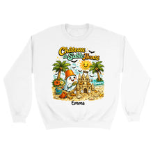 Charger l'image dans la galerie, T-Shirt Summerween Fantôme Château de Sable Personnalisé avec Prénom – Cadeau Homme, Femme, Enfant