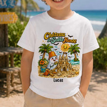 Charger l'image dans la galerie, T-Shirt Summerween Fantôme Château de Sable Personnalisé avec Prénom – Cadeau Homme, Femme, Enfant