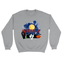 Charger l'image dans la galerie, T-Shirt Halloween Fantôme Personnalisé avec Prénom – Cadeau Homme, Femme et Enfant