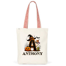 Charger l'image dans la galerie, Sac fourre-tout Halloween Fantôme et Bonbons Personnalisé avec Prénom – Tote Bag Cadeau Homme, Femme et Enfant