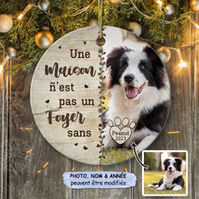 Charger l'image dans la galerie, Boule de Noël céramique photo personnalisé, cadeau de Noël personnalisé ornement pour les amoureux des chiens, chats