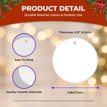 Charger l'image dans la galerie, Ceramic Circle Shape - dimension