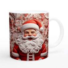 Charger l'image dans la galerie, Tasse de Noël du Père Noël en 3D Tasse à café 11oz, Cadeaux de Noël