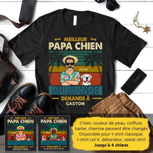 Charger l'image dans la galerie, Jusqu'à 4 chiens, t shirt personnalisé chien, tee shirt chien hommes, papa chien