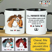 Charger l'image dans la galerie, Mug cheval, tasse personnalisée de cheval, mug cheval personnalisable, maman de cheval
