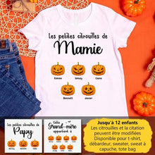 Charger l'image dans la galerie, Jusqu'à 12 enfants, nom et design personnalisés, t shirt personnalisé Halloween, t shirt pour grand-mère grand-père