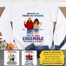 Charger l'image dans la galerie, Jusqu'à 3 personnes, t shirt personnalisé meilleure amie, t shirt bff, amis homme et femme