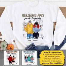 Charger l'image dans la galerie, Jusqu'à 3 personnes, t-shirt personnalisé meilleurs amis (homme-femme), tee shirt meilleure amie