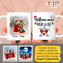 Charger l'image dans la galerie, Jusqu'à 5 personnes, Tasse de Noël meilleurs amis, mug personnalisé meilleure amie